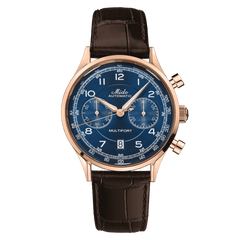 Mido Multifort Patrimony Chronograph Blue Dial Men's Watch M0404273604200