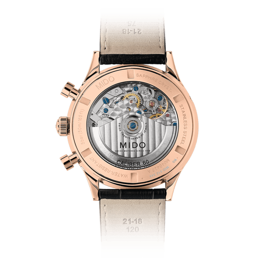 Mido Multifort Patrimony Chronograph Ivory Dial Men's Watch M0404273626200