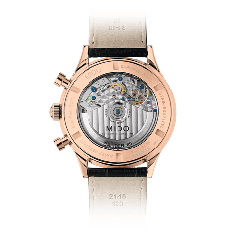 Mido Multifort Patrimony Chronograph Ivory Dial Men's Watch M0404273626200