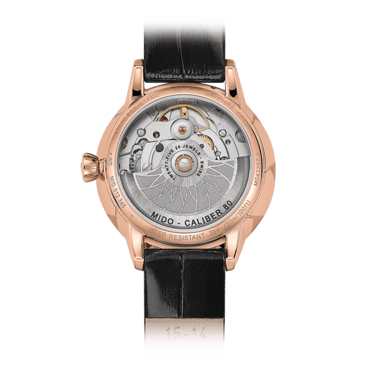Mido Rainflower Rose Gold Case White Dial Women's Watch M0432073601800