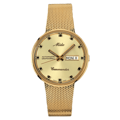 Mido Commander 1959 Yellow Gold-Tone PVD Men's Watch M842932213