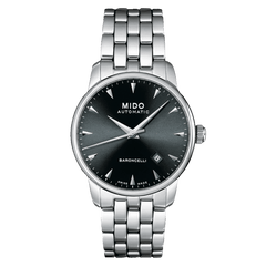 Mido Baroncelli Black Dial Stainless Steel Men's Watch M86004181