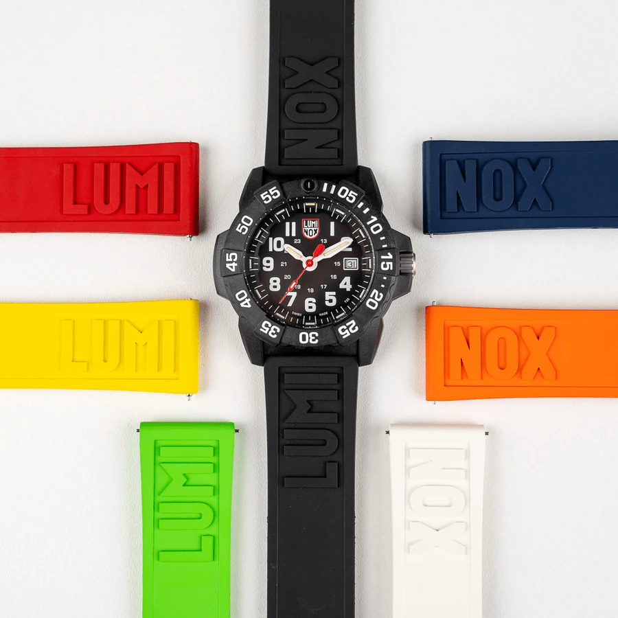 Luminox 24mm Cut-To-Fit Black Rubber Branded Strap FPX.2406.20Q.K