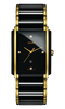 RADO Integral Diamonds 31mm Ceramic-Stainless Steel Black-Gold Men's Watch R20204712