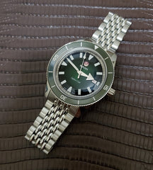 RADO Captain Cook Automatic 42mm Green Dial Stainless Steel Men's Watch R32505313