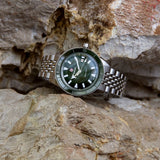 RADO Captain Cook Automatic 42mm Green Dial Stainless Steel Men's Watch R32505313