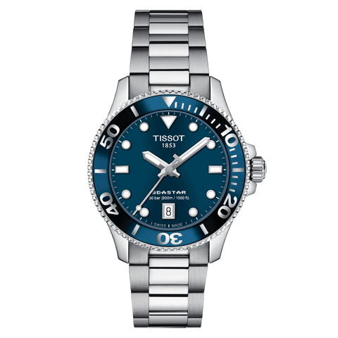 Tissot Seastar 1000 36mm Blue Dial Unisex Watch T1202101104100