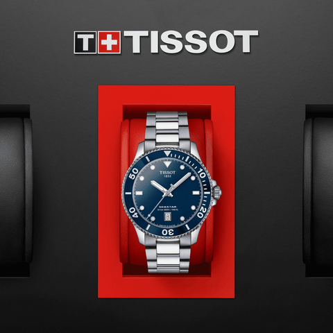 Tissot Seastar 1000 40mm Blue Dial Men's Watch T1204101104100