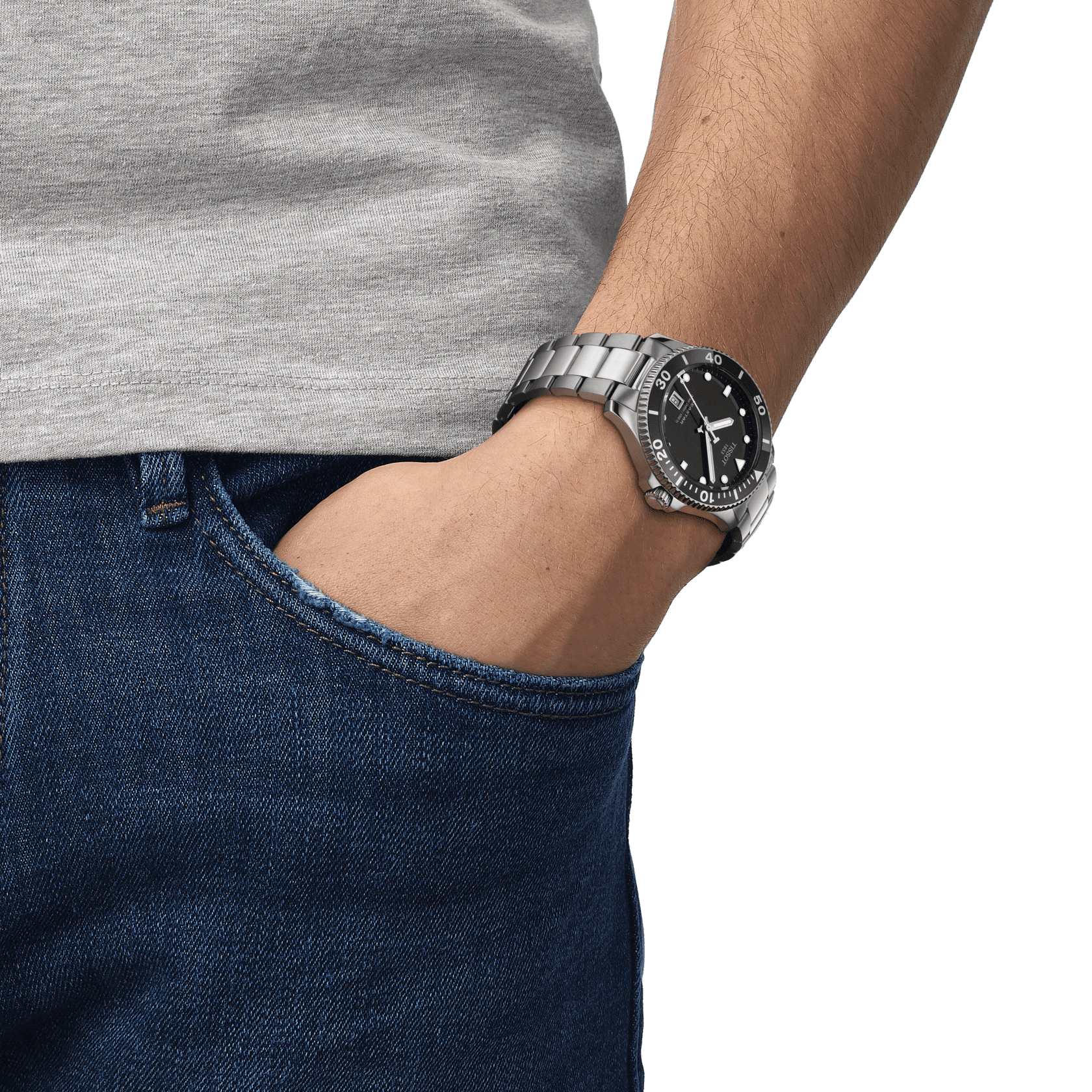 Tissot Seastar 1000 40mm Black Dial Men's Watch T1204101105100