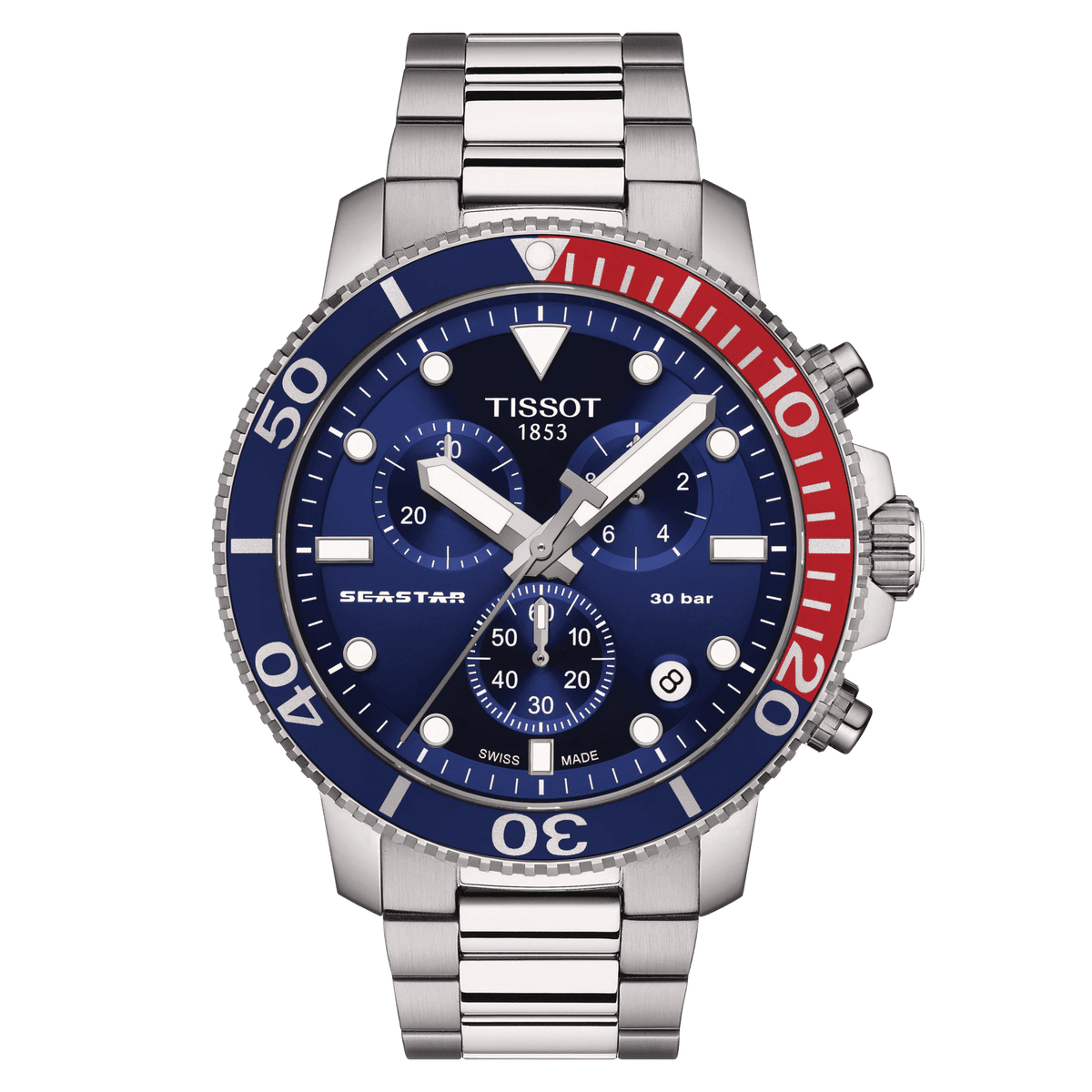 Tissot Seastar 1000 Chronograph Quartz Blue Dial Men's Watch T1204171104103