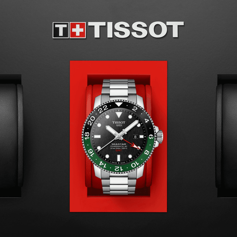 Tissot Seastar 1000 Powermatic 80 GMT Men's Watch T1204291105101