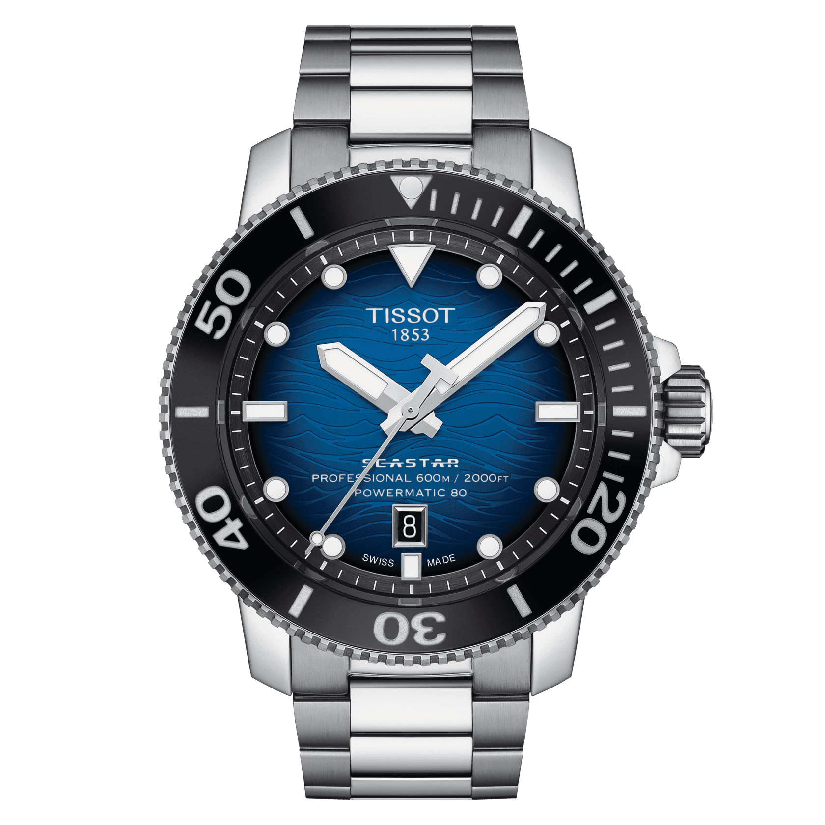 Tissot Seastar 2000 Professional Powermatic 80 Blue Dial Men's Watch T1206071104101