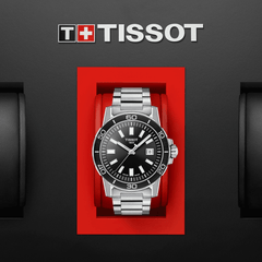 Tissot Supersport 44mm Black Dial Steel Strap Men's Watch T1256101105100