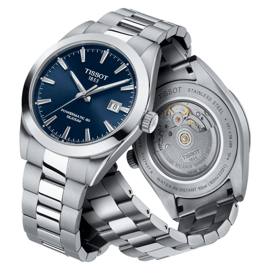 Tissot Gentleman Powermatic 80 Silicium Stainless Steel Men's Watch T1274071104100