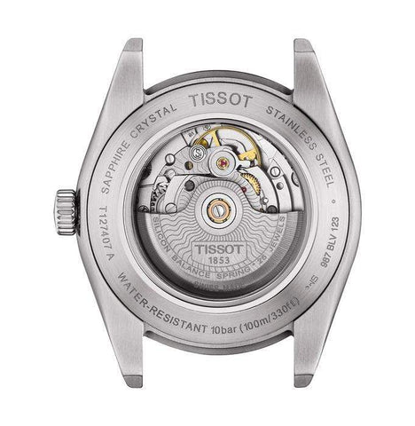 Tissot Gentleman Powermatic 80 Silicium Green Dial Men's Watch T1274071109101