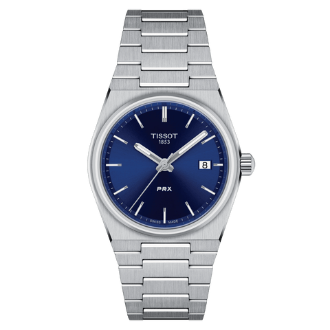 Tissot PRX 35mm Blue Dial Stainless Steel Unisex Watch T1372101104100