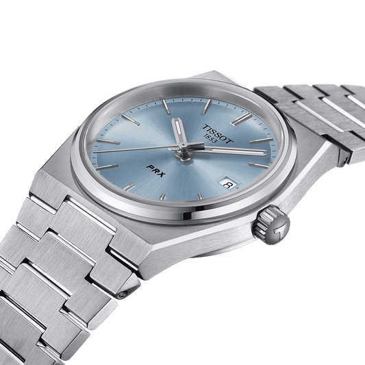 Tissot PRX 35mm Light Blue Dial Stainless Steel Unisex Watch T1372101135100