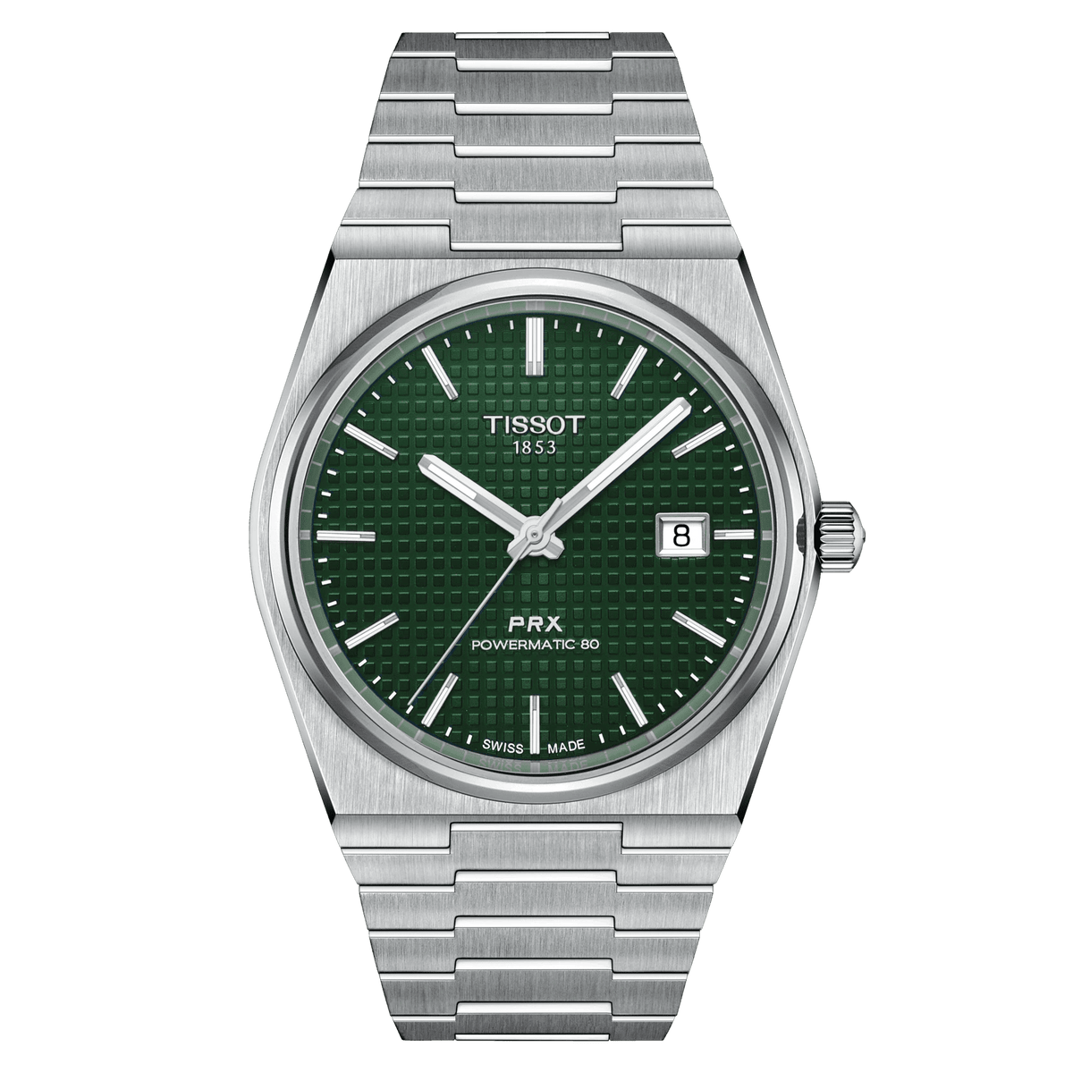 Tissot PRX Powermatic 80 Green Dial Automatic Men's Watch T1374071109100
