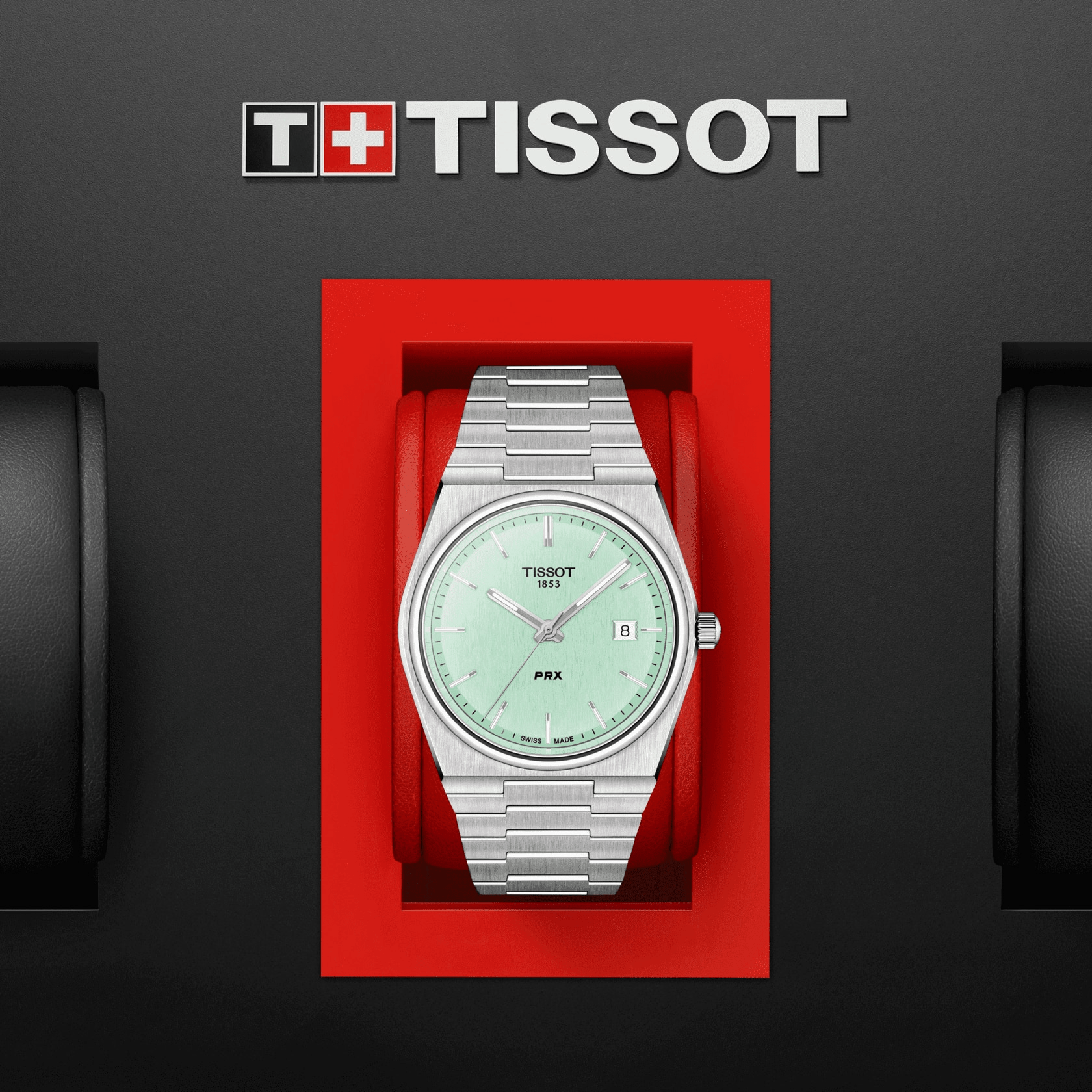 Tissot PRX Mint Green Stainless Steel Men's Watch T1374101109101