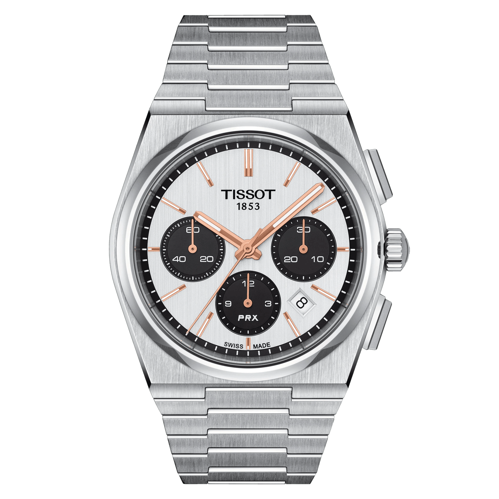 Tissot PRX Automatic Chronograph White Dial Men s Watch