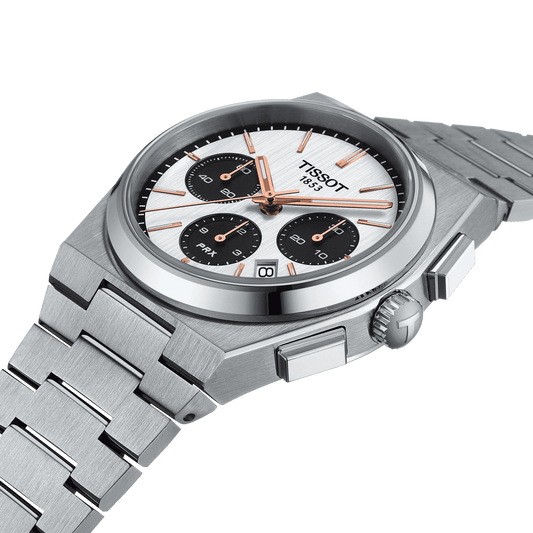 Tissot PRX Automatic Chronograph White Dial Men's Watch T1374271101100