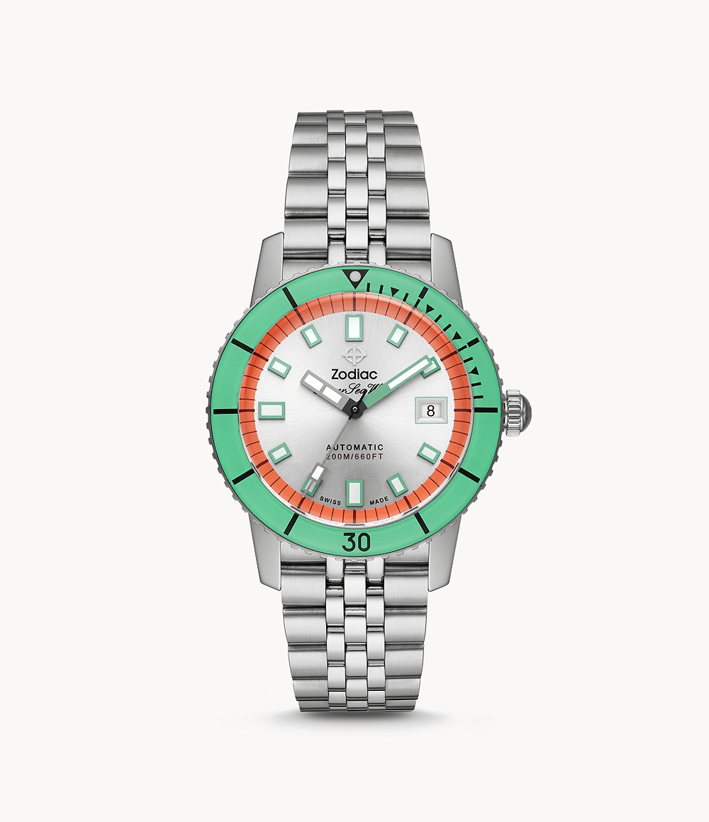 Zodiac Super Sea Wolf Watermelon Automatic 40mm Men's Watch ZO9269