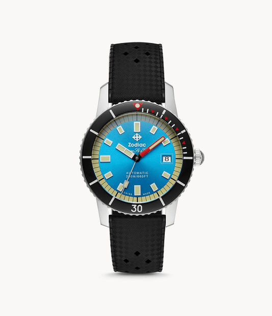 Zodiac Super Sea Wolf 53 Compression Automatic Blue Dial Men's Watch ZO9275