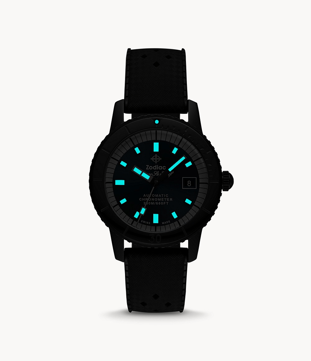 Zodiac Super Sea Wolf STP 1-11 Ceramic Men's Watch ZO9595