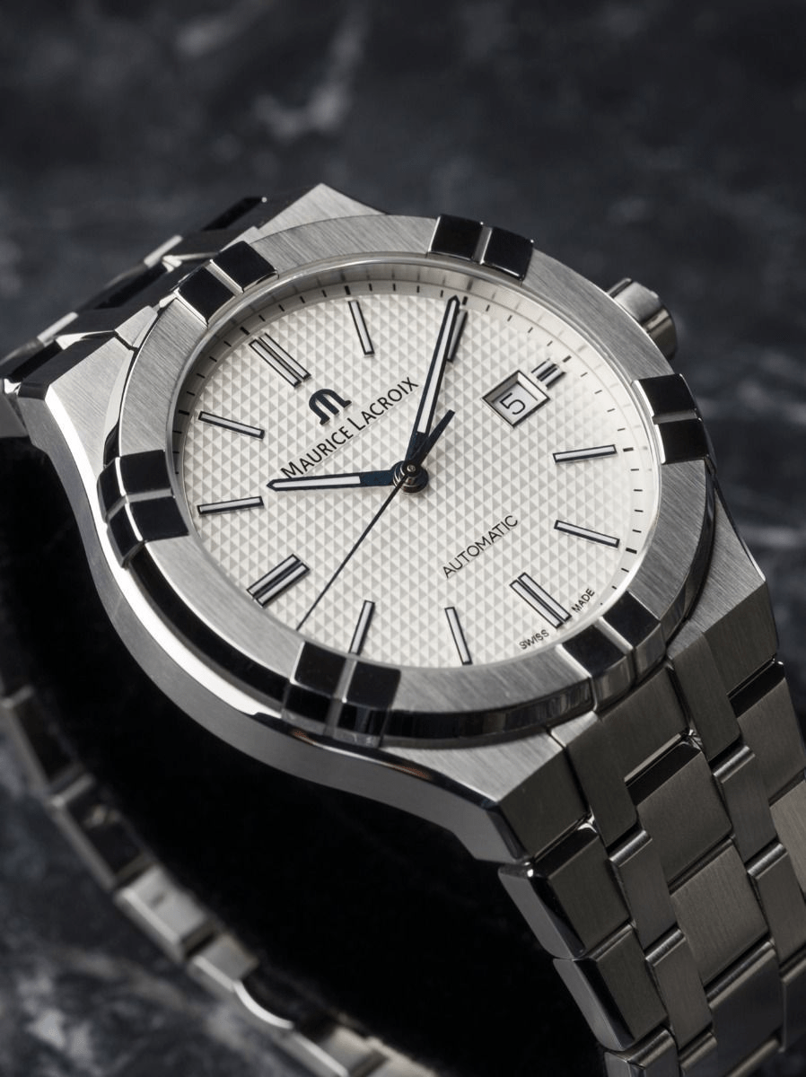 Maurice Lacroix AIKON 42mm Automatic Men\'s Watch AI6008-SS002-130-2 – Time  Machine Plus | Schweizer Uhren