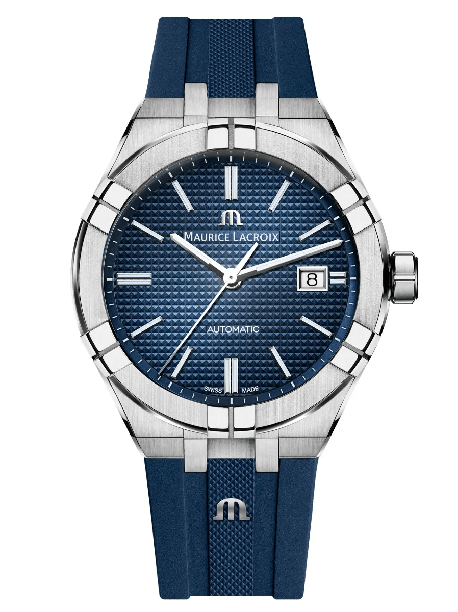 Maurice Lacroix AIKON Automatic 42mm Blue Men's Watch AI6008-SS000-430-4