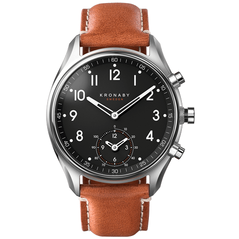Kronaby Apex 43mm Smartwatch Brown Strap Men's Watch S0729/1