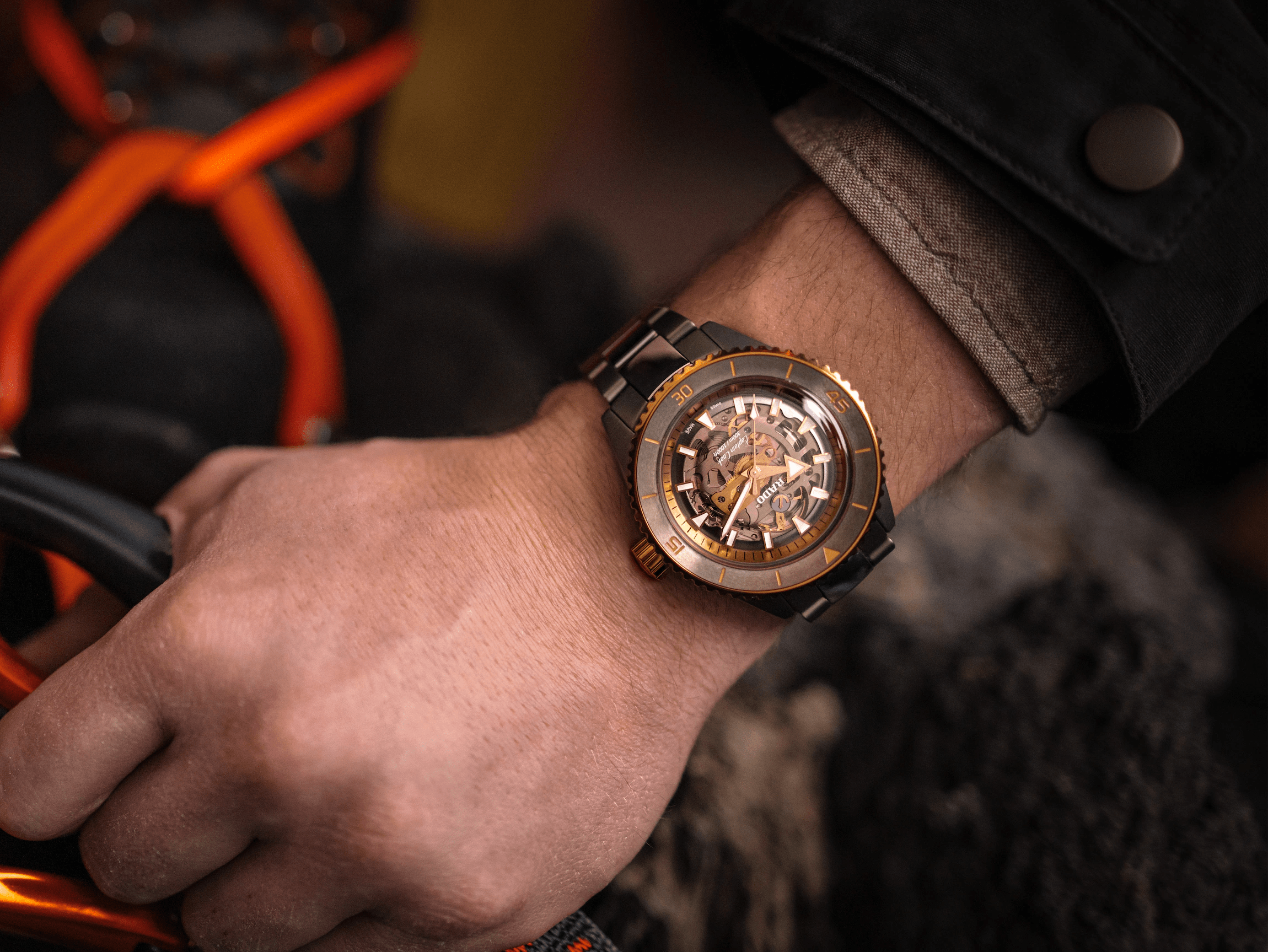 RADO Captain Cook High Tech Ceramic Skeleton Men s Watch R32148162