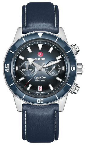 RADO Captain Cook Automatic Chronograph 43mm Blue Men's Watch R32145208