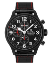 Ernst Benz Chronolunar Officer DLC 47mm Black Dial Men's Watch GC10381-DLC