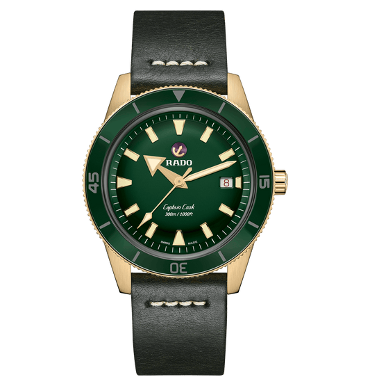 RADO Captain Cook Automatic Bronze 42mm Green Dial Men's Watch R32504315