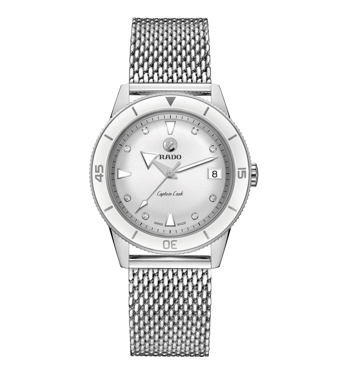 RADO Captain Cook Automatic Diamonds 37mm Mesh Strap Unisex Watch R32500703