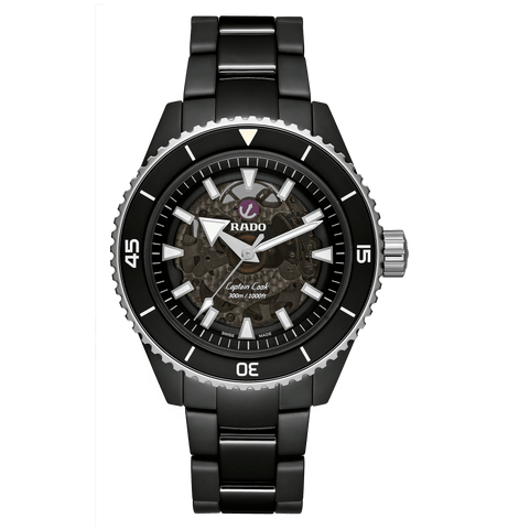 RADO Captain Cook High-Tech Ceramic 43mm Black Ceramic Strap Men's Watch R32127152