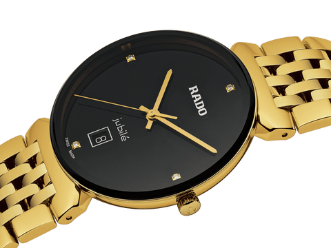 RADO Florence Classic Diamonds 38mm Gold Men's Watch R48914703– Time ...