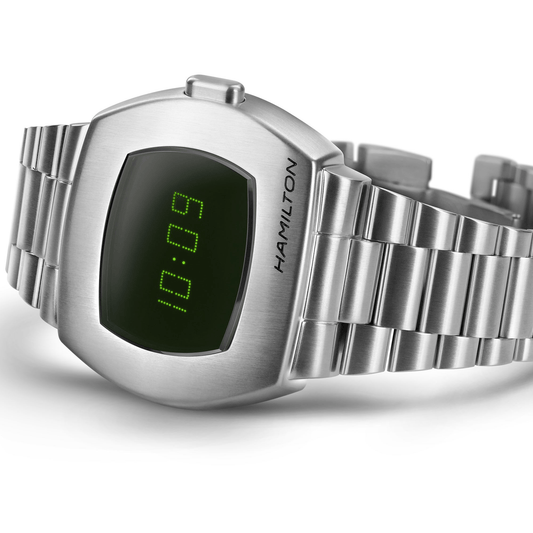 Hamilton American Classic PSR Digital Quartz Green Light Men's Watch H52414131