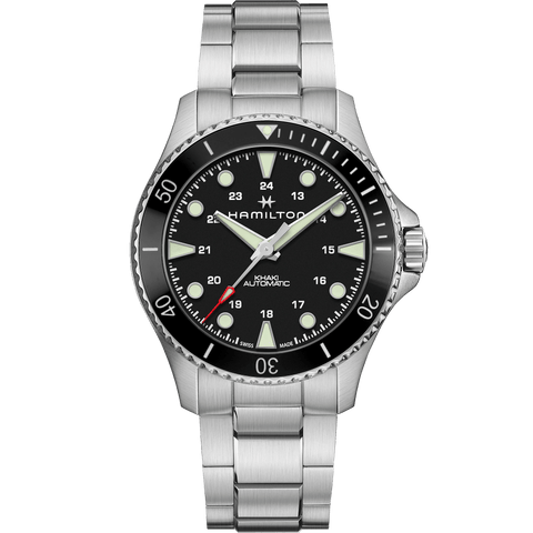 Hamilton Khaki Navy Scuba Auto Black Dial Steel Men's Watch H82515130