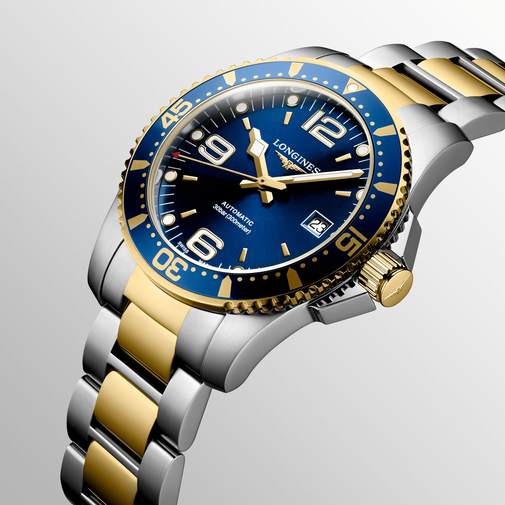 Longines HydroConquest 41mm Two-Tone Stainless Steel Men's Watch L37423967