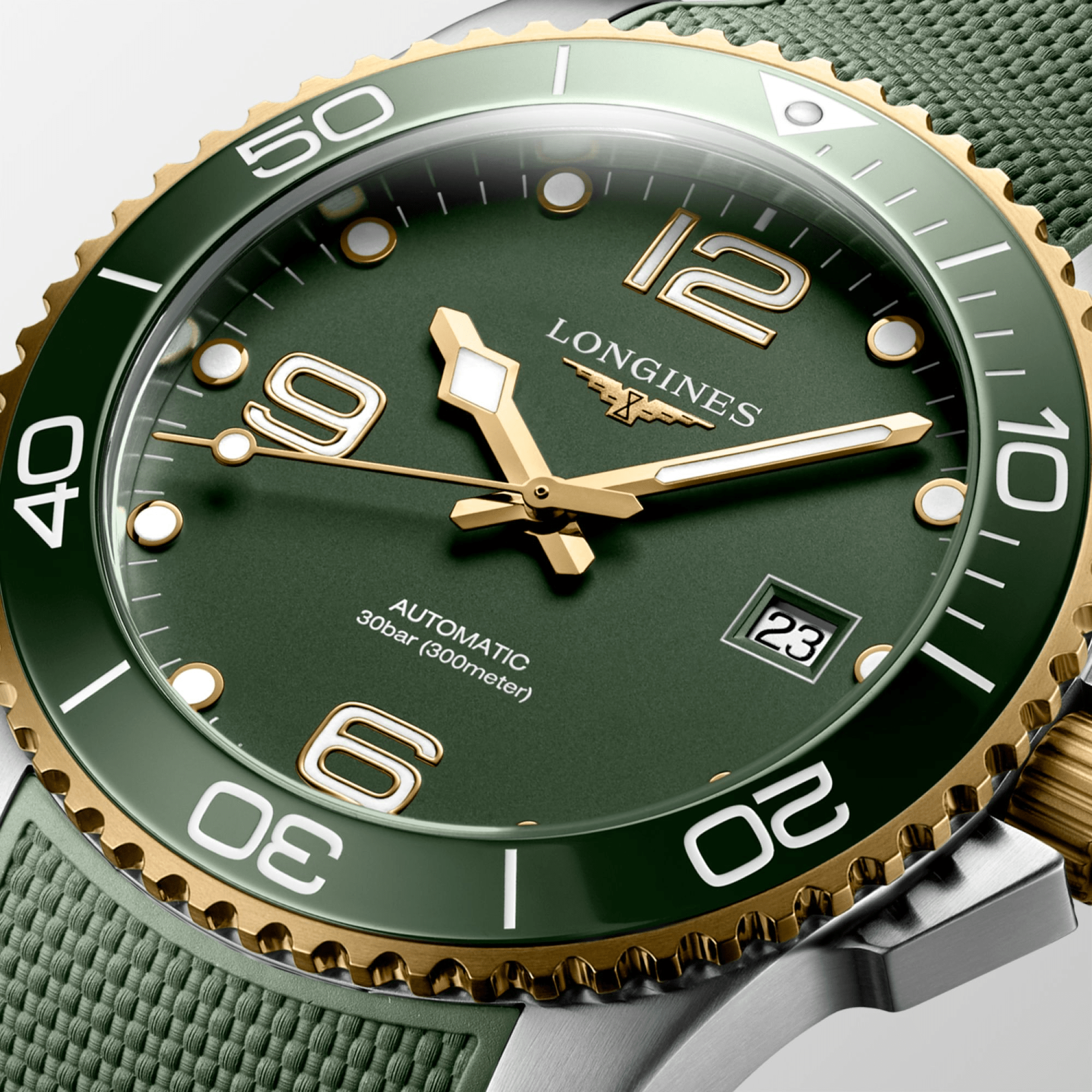 Longines HydroConquest 41mm Black-Green Men's Watch L37813069