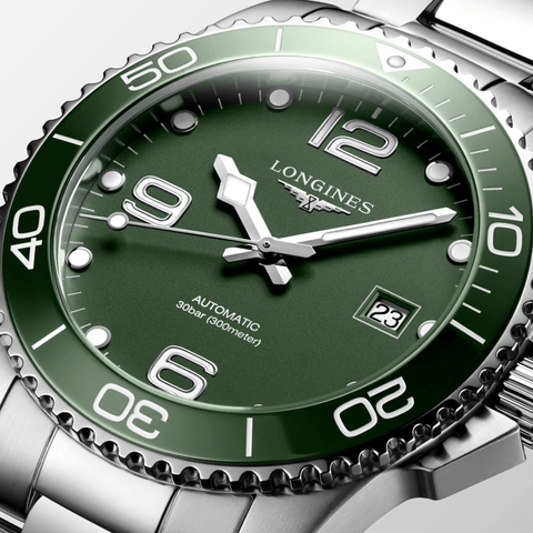 Longines HydroConquest 41mm Green Matt Dial Stainless Steel Men's Watch L37814066