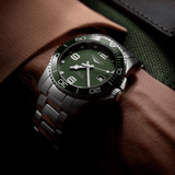 Longines HydroConquest 41mm Green Matt Dial Stainless Steel Men's Watch L37814066