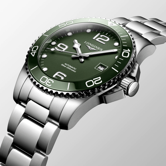 Longines HydroConquest 41mm Green Matt Dial Stainless Steel Men's Watch L37814066