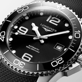 Longines HydroConquest 41mm Black Dial Rubber Strap Men's Watch L37814569