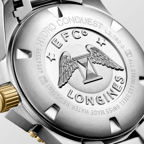 Longines HydroConquest 43mm Black-Gold Steel Men's Watch L37823567