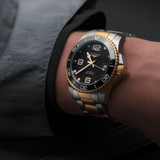 Longines HydroConquest 43mm Black-Gold Steel Men's Watch L37823567