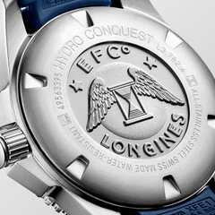 Longines HydroConquest 43mm Blue Rubber Strap Men's Watch L37824969