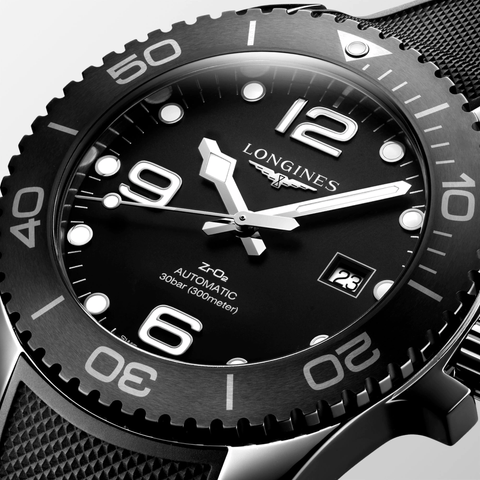 Longines HydroConquest 43mm Black Ceramic Men's Watch L37844569